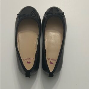 NEW! Crewcuts Black Patent Ballet Flats with Bow